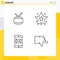 4 Creative Icons Modern Signs and Symbols of drum, mobile application, chinese, star, dislike