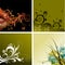 4 Floral Backgrounds