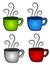 4 Hot Coffee or Tea Cups