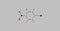 4-Iodo-1-nitrobenzene molecular structure isolated on grey