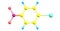 4-Iodo-1-nitrobenzene molecular structure isolated on white