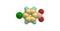4-Iodo-1-nitrobenzene molecular structure isolated on white