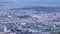 4 K Barcelona neighborhood aerial city view, different districts of the town at clear sunny day