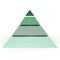 A 4 level pyramid - a 3d image