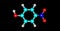 4-Nitrophenol molecular structure isolated on black