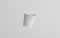 4 oz. Small Single Wall Paper Espresso  Coffee Cup Mockup  - One Floating Cup. 3D Illustration