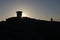 4 - Silhouette ridge at malvern hill summit, trig point and toposcope