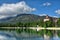 The 4 Star Broadmoor with Cheyenne Mountain in Background