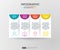 4 steps infographic. timeline design template with 3D paper label. Business concept with options. For content, diagram, flowchart,