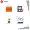 4 Universal Flat Icons Set for Web and Mobile Applications accessories, remove, clothes shop, devices, game
