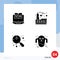 4 Universal Solid Glyphs Set for Web and Mobile Applications laptop, chinese, hardware, industrial, instrument