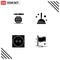 4 User Interface Solid Glyph Pack of modern Signs and Symbols of world, tumble dry, cleaning, care, flag