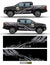 4 wheel drive truck and car graphic vector. Splash pattern abstract lines with black background design for vehicle sticker wrap