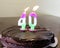 40 candle on chocloate birthday cake