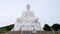 40-foot Buddha statue seated on lotus throne at Belum Caves, Kolimigundla,