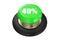 40 percent discount green button