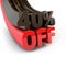 40 Percent off promotional sign