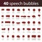 40 Speech Bubble Icons
