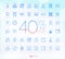 40 Trendy Thin Icons for web and mobile Set 11