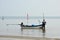 40 year old Fisherman prepare boat for fishing in Andaman Sea