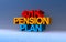 401k pension plan on blue