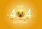 404 connection error. Abstract yellow background with smiley face, Emoticon, Emoji . Sorry, page not found. vector