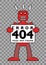 404 Error: Broken Retro Robot