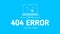 404 error with icon notebook
