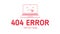 404 error with icon notebook design
