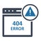404 error message  Glyph Isolated Vector icon which can easily modify or edit