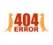 404 error page and Meerkats. Meerkat stand and wait. Small mongoose sign. Web page not found. vector illustration