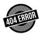 404 Error rubber stamp