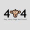404 Page Not Found with Monkey Face Screaming Illustration Vector Template