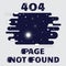 404 Page not found Space theme, with sun, star, galaxy and satellite. Concept Internet webpage vector illustration of 404 Page not