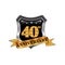 40th years anniversary icon logo. Graphic design element,EPS 8,EPS 10