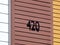 420 Numbers on side of Building