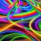 424 Neon Light Waves: A futuristic and dynamic background featuring neon light waves in electrifying and vibrant colors that cre