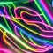 424 Neon Light Waves: A futuristic and dynamic background featuring neon light waves in electrifying and vibrant colors that cre