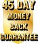 45 day money back guarantee shield website blog ecommerce trust icon thirty