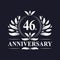 46th Anniversary logo, 46 years Anniversary design.