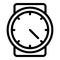 48 sec duration icon outline vector. Time clock