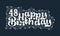 48th Happy Birthday lettering, 48 years Birthday beautiful typography design with dots, lines, and leaves