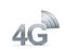 4G cellular high speed data connection concept logo
