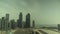 4K 10 hours timelapse of business district in Doha, Qatar