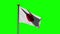 4K 3D animation. Flag of Japan