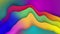 4k 3D animation rows of colorful stripes rippling wave gradient loop animation.