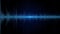 4K 3D Sound wave or frequency digital isolated Black loop background Animation.