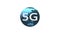 4k 5G symbol with rotateing earth,web tech background.