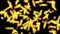 4k Abstract explosion fire fireworks spark particle,plankton worms microbe line.