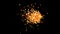 4k Abstract explosions particle,bubble dust blister fireworks dots background.